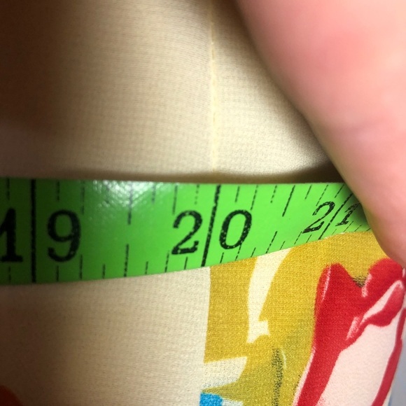 Womens Sheer Multi Color Blouse. Size Medium. - Picture 3 of 6